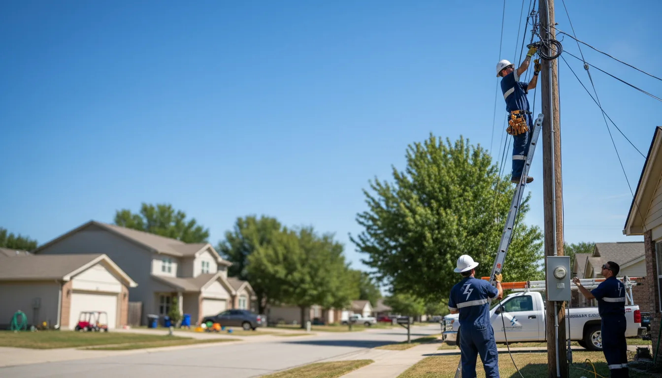 Residential electrician providing installation services in Penn, ND